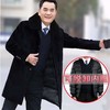 中老年人男装毛呢大衣男爸爸装男士外套冬季长款加绒大衣爷爷衣服nct29 商品缩略图2