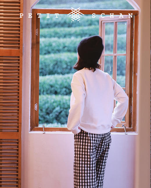 PETIT SCHAN小闪 CLO#149 little fluffy 毛绒绒 加厚加绒牦牛绒有机棉圆领厚卫衣/卫衣裙 商品图8