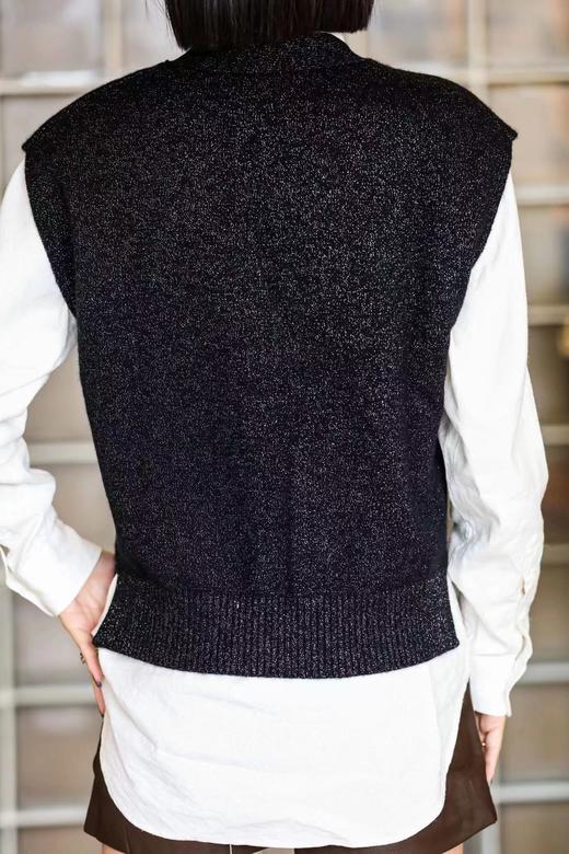 Maison Covet  纯山羊绒金银丝马甲 商品图7
