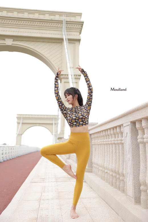 爆款好货 美背绑带长袖罩衫-蓝白•伞落 商品图3