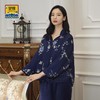 皇锦 真丝印花开襟棉分身套装-青鹤HJ21433 商品缩略图2