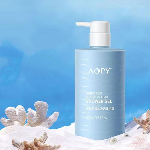 【自营】AOPY氨基酸海盐净透沐浴露500ml 商品图4