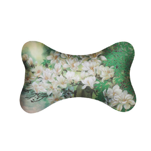 羽诗制造出品 张丽萍老师创作玉骨冰清腰枕颈枕全真丝天然密实 商品图3