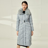 EITIE爱特爱冬季新款加厚狐狸毛领白鸭绒长款羽绒服6811518 商品缩略图1