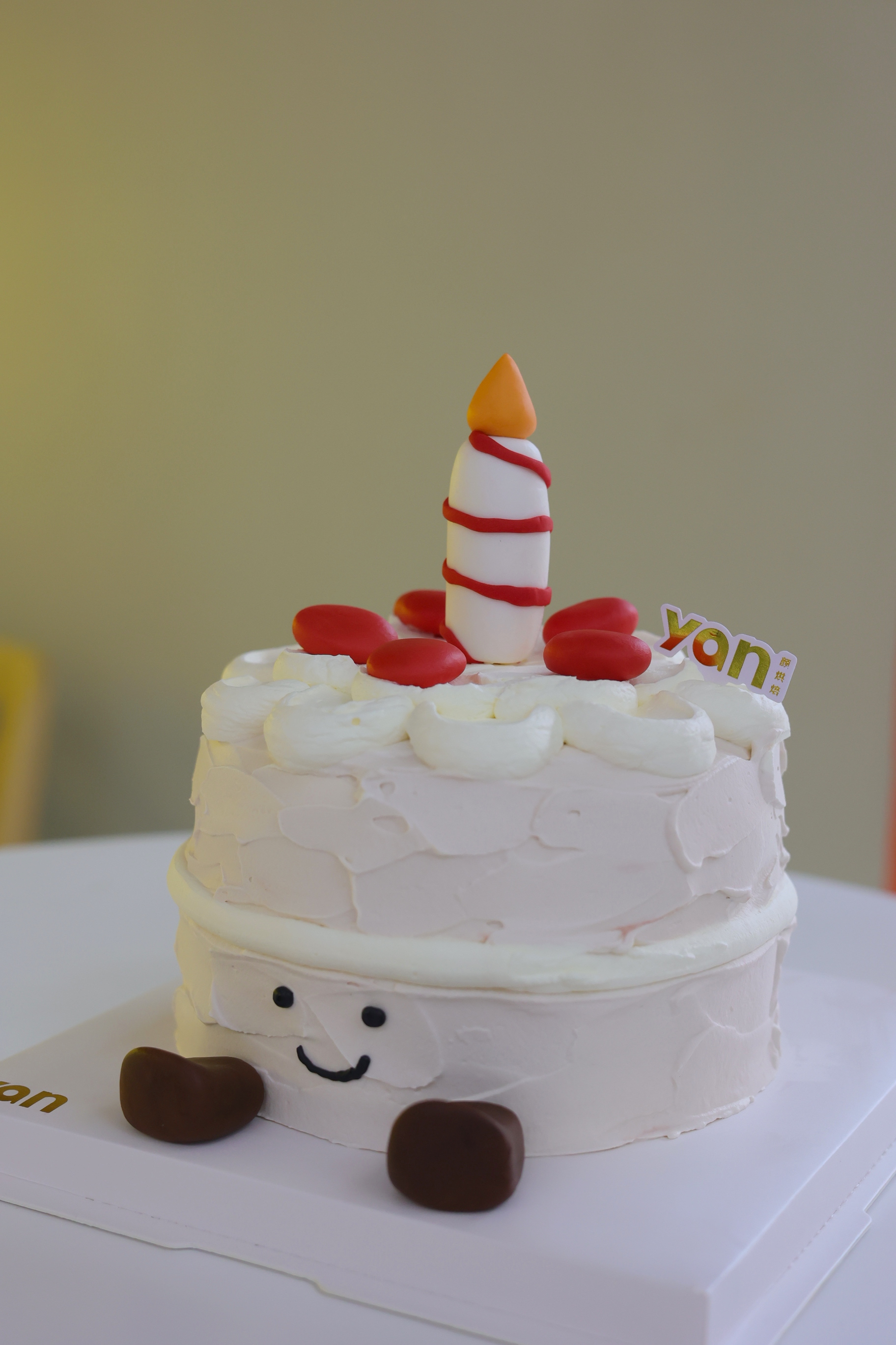 立体蜡烛人蛋糕