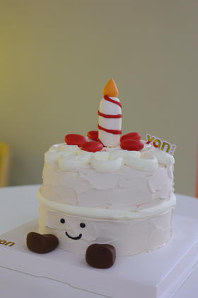 立体蜡烛人蛋糕