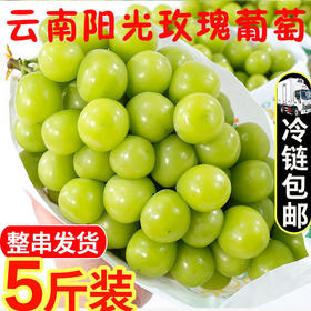 阳光玫瑰葡萄香印青提子无籽新鲜水果当季整箱晴王nct5