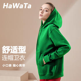 【买一赠一】HWT外套女全棉秋冬跑步连帽卫衣针织长袖瑜伽运动服