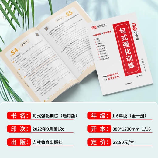 语文句式强化训练（1~6年级通用版） 商品图2