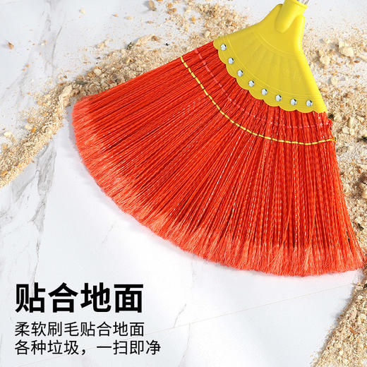 新款八钉波纹丝扫把扫水扫地加宽木杆杆老式扫帚 nct61 商品图0