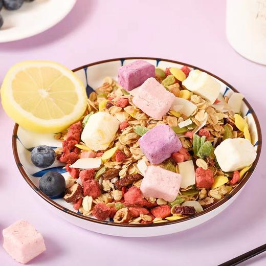 麦片 酸奶水果烘培麦片每天一杯好营养代餐又解馋可干吃香蕉干草莓丁燕麦 商品图2