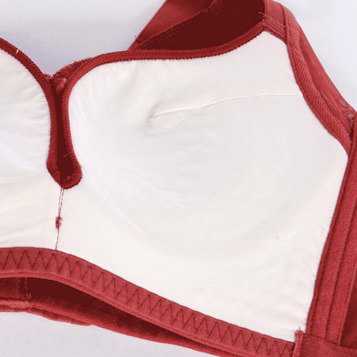 都市丽人舒软挺塑塑身系列调整型AB杯内衣蕾丝3/4杯中厚塑身文胸四排扣树脂胶圈LJ24H1 商品图2