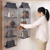 包包收纳袋挂袋布艺 收纳袋悬挂袋 衣柜墙挂式双面门后宿舍收纳架nct13 商品缩略图8