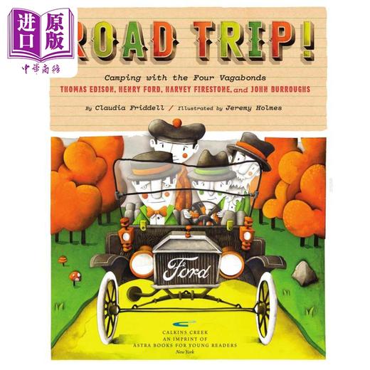 【中商原版】Jeremy Holmes：Road Trip! 自驾游 英文原版 精品绘本 儿童故事 Claudia Friddell 4-6岁 商品图1