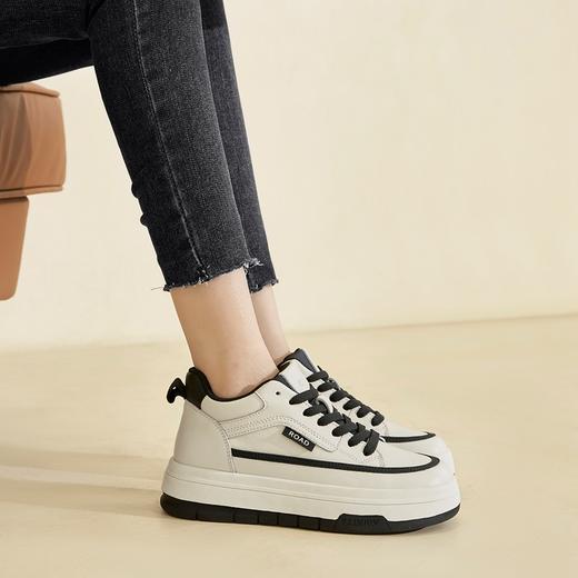 ZHR高帮鞋2022冬季新款厚底百搭帆布鞋女圆头休闲鞋子女 商品图7