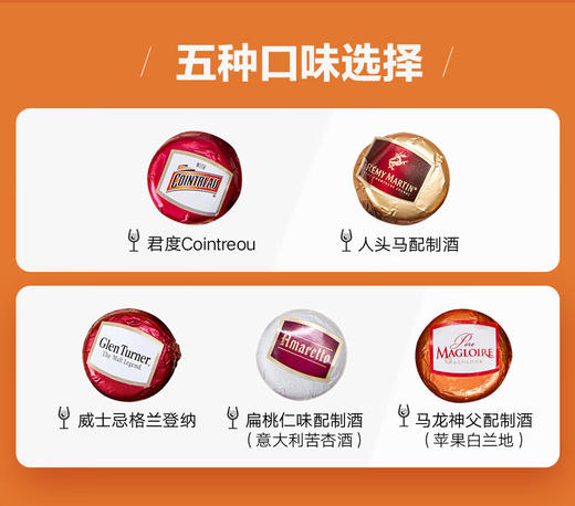 【中欧班列精选】比利时得多巧克力 原装进口得多木盒酒心巧克力 礼盒装 125g/盒 商品图5