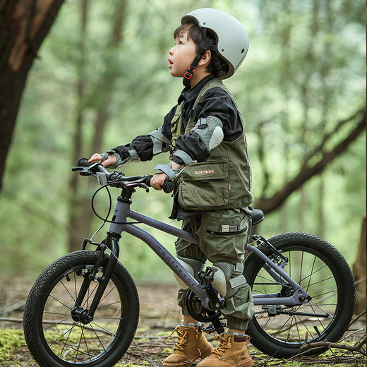 Mon Tresor 儿童自行车超轻男孩女孩中大童单车3岁新款萌兽童车骠骑 商品图3