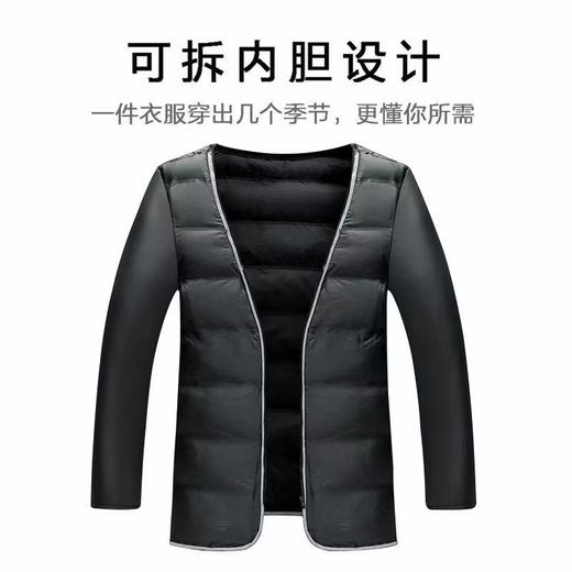 中老年人男装毛呢大衣男爸爸装男士外套冬季长款加绒大衣爷爷衣服nct29 商品图4