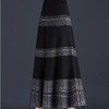 MZ12008针织格子半身裙女秋冬新款高腰中长款a字裙加厚显瘦大摆裙长裙潮 商品缩略图2