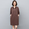简约百搭，冬季加绒加厚连衣裙HR-WW6699 商品缩略图0