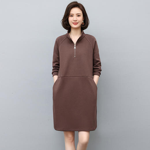 简约百搭，冬季加绒加厚连衣裙HR-WW6699 商品图0