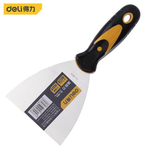 得力塑柄油灰刀4寸/5寸(黄) 商品图0