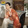 皇锦真丝印花绗缝开襟夹棉袍-共生HJ21434 商品缩略图2