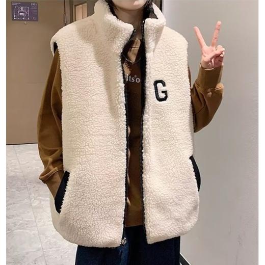 男女秋冬季两面穿加绒毛马甲摇粒绒背心nct18 商品图6