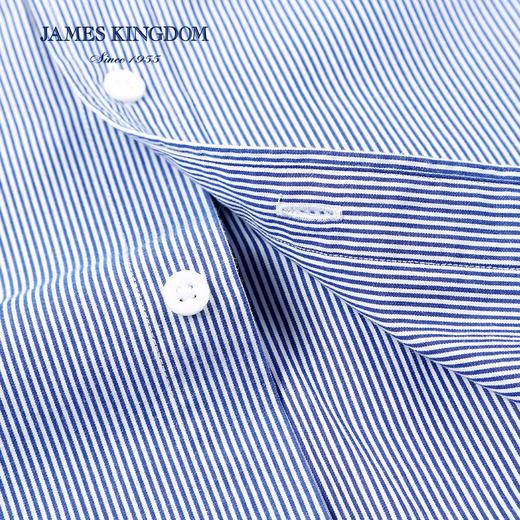 【百棉柔感口袋】占姆士秋冬柔软磨毛舒适亲肤联发男长袖衬衫BA182A93 商品图3