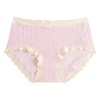 吐司小麻花少女 时尚甜美 日系中腰抗菌纯棉裆 中腰包臀无痕舒适柔软糖果色系透气内裤女 商品缩略图4