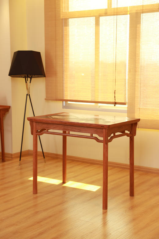 红桥红  家具严选  缅甸花梨(大果紫檀）  【107 恭王府 一腿三牙书桌】】 商品图5