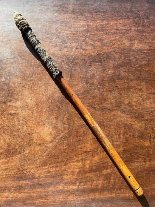 马尾毛编织手握藤木老拂尘柄，顺丰包邮 商品图6