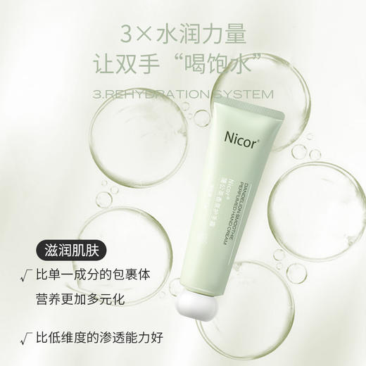「一盒两支装！9.9元包邮」Nicor情侣护手霜 滋润秋冬手膜霜防干美容护肤 商品图3