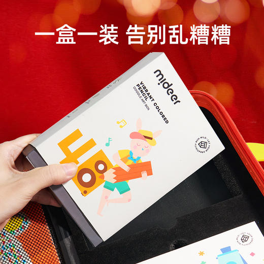 mideer弥鹿儿童画画工具套装水彩笔蜡笔水粉颜料彩色笔美术用品礼盒小学生幼儿园生日礼物绘画兔年限定礼盒装 商品图4