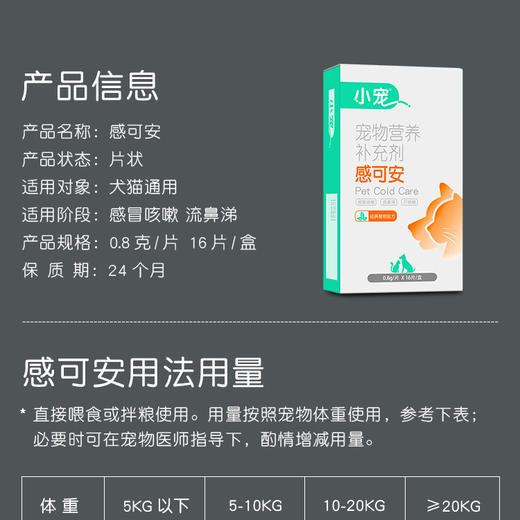 【临期到26年1月】小宠感可安 感冒咳嗽 纯中药制剂 商品图3