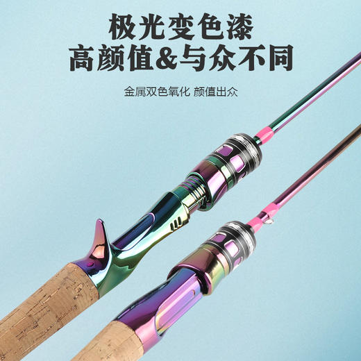 马口竿碳素实心ul软直柄枪柄路亚竿水滴轮 商品图2