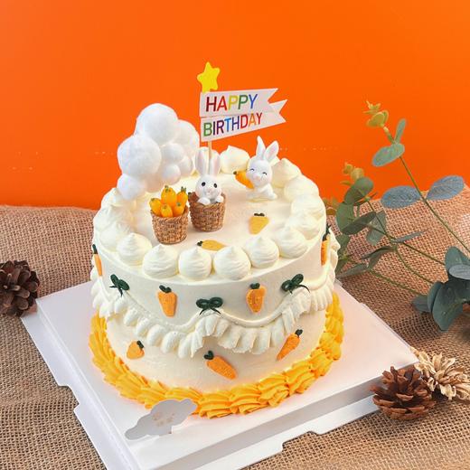 烤爱·生日蛋糕系列·可爱小兔·多口味可选·可爱儿童·聚会生日节日【仅限深圳同城配送】 商品图1