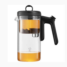 【8折特惠，仅1个，无货退款】鸣盏飘逸杯泡茶壶全玻璃内胆大容量茶水分离过滤可拆洗茶具飘逸壶