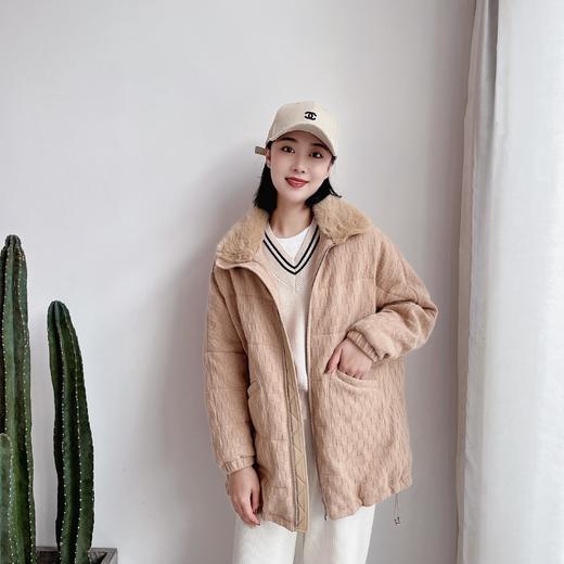 羽绒服女2022冬新中长款韩版显瘦水貂领鹅绒服外套 商品图0