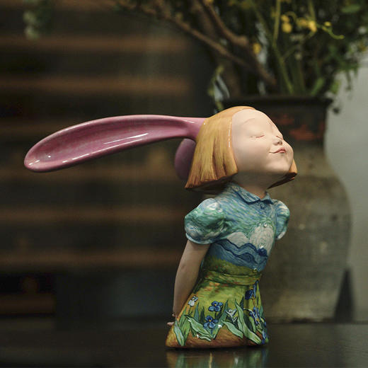 稀奇艺术 《我看到了幸福》又见梵高·鸢尾花 雕塑 商品图1