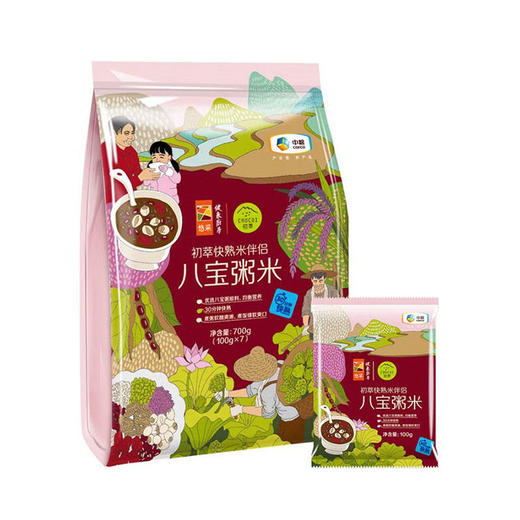 中粮初萃快熟米伴侣-八宝粥700g 商品图1