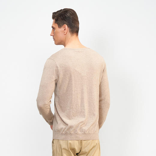 【小山羊绒内衣男士圆领C版腋下双层】METTE羊绒世家秋冬男圆领小山羊绒内衣轻薄纯色保暖毛衣 商品图4