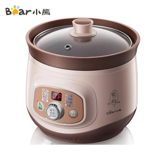 小熊（Bear）2L 电炖锅 电砂锅BB熬粥煮粥煲粥宝宝辅食煲汤锅 DDG-D20T5【ZMD安心系列】 商品图0