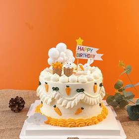 烤爱·生日蛋糕系列·可爱小兔·多口味可选·可爱儿童·聚会生日节日【仅限深圳同城配送】