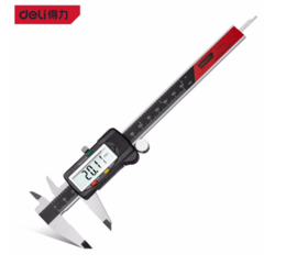 得力专业级数显游标卡尺（红）