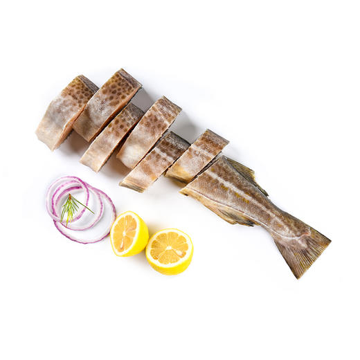 进口北极鳕整条圆切1000g去头去内脏去黑膜整条切块 商品图2