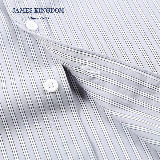 【加能抗菌棉】占姆士秋季男士磨毛舒适亲肤纯棉新款长袖衬衫 商品图2