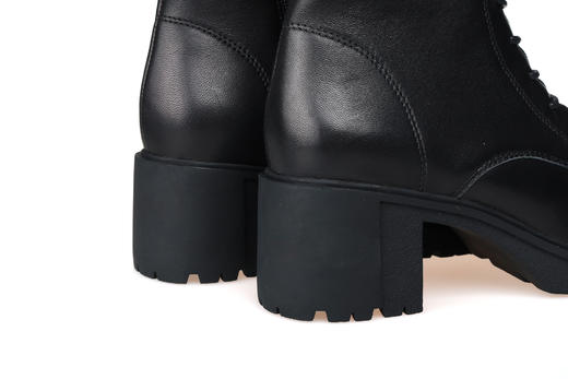 豪麟名鞋奥莱迪嘉女装羊皮革帅性马丁靴DJBDO22WN210黑色 原价2260元 商品图2