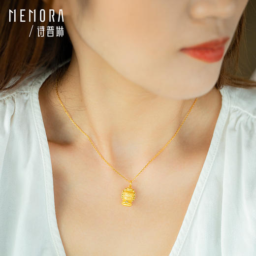 【积分抵值】八大佛黄金吊坠 男女足金守护神生肖系列守护佛菩萨项链挂坠MEMORA诗普琳HPE09701（线上专供） 商品图5