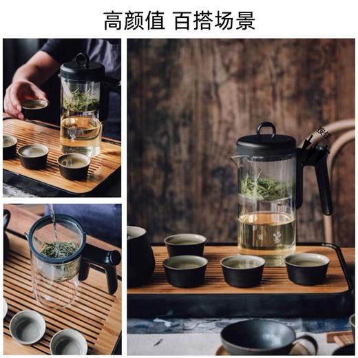【8折特惠，仅1个，无货退款】鸣盏飘逸杯泡茶壶全玻璃内胆大容量茶水分离过滤可拆洗茶具飘逸壶 商品图5